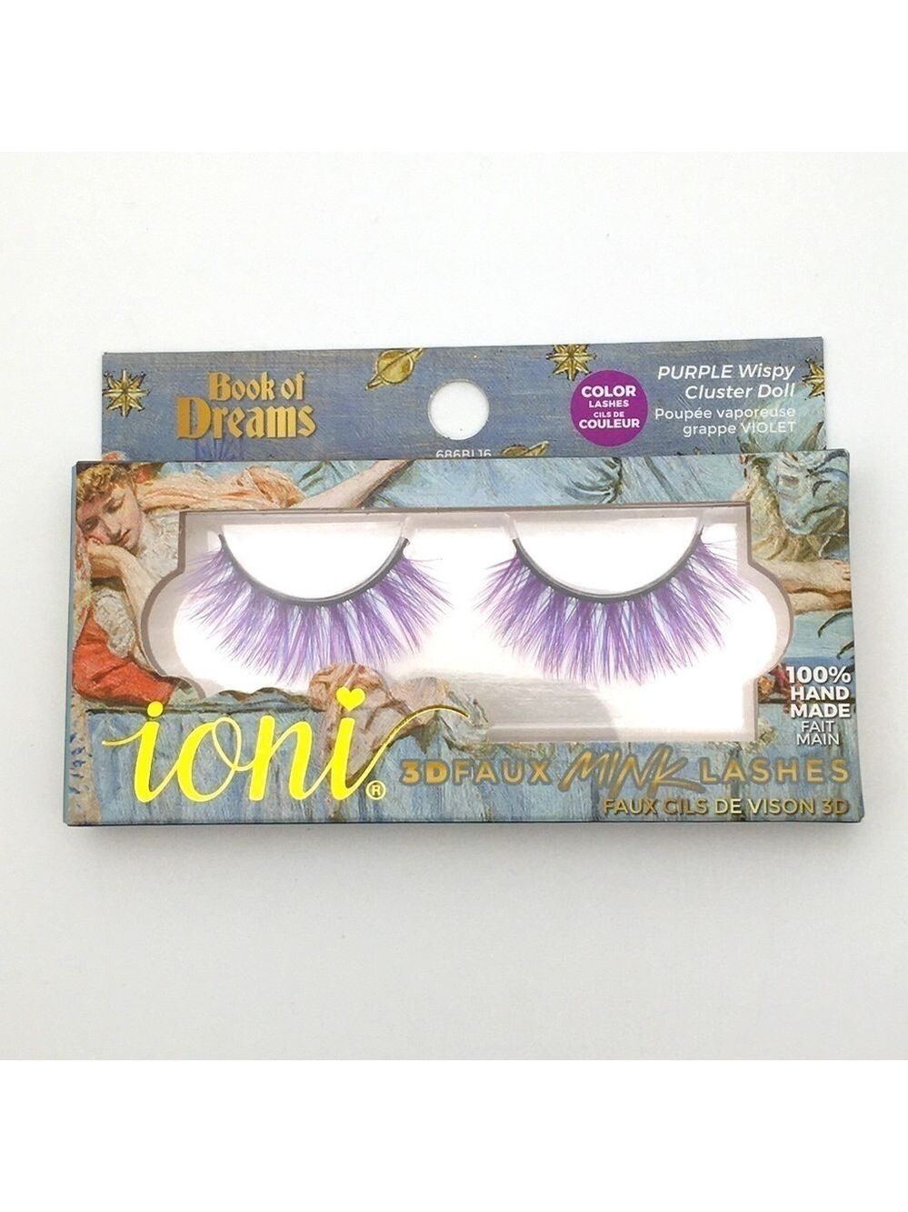 Handmade 3D Faux Mink Eyelashes Purple - Picture 3 of 6